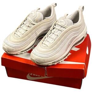 Nike Air Max 97 Triple White Sneakers W/ Box